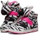 (PS) Skechers Kasut High-Top 'Hitam Putih Merah Jambu' 80689L-WBKP