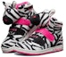 Lookbook (PS) Skechers Kasut High-Top 'Hitam Putih Merah Jambu' 80689L-WBKP