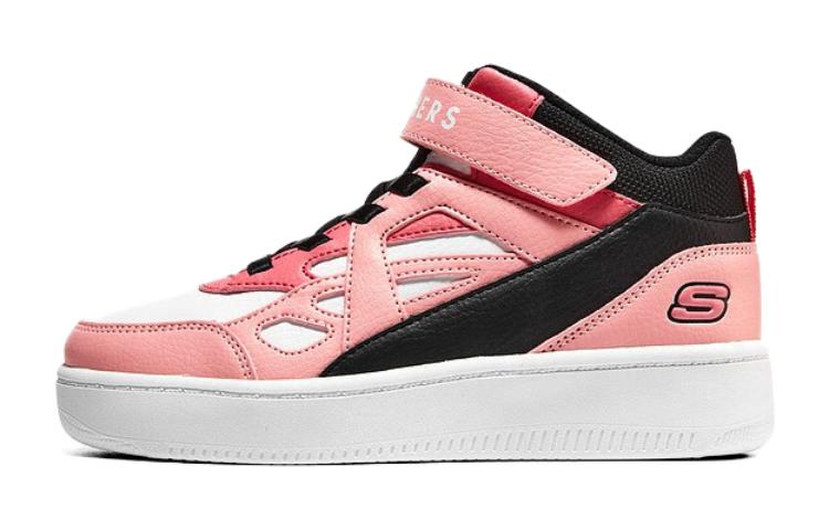 (Preschool) Skechers High Top 'Pink Black' 310145L-PKBK