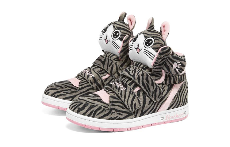 (Youth) Skechers Sugarcanes Shoes 'Grey Black Pink' 圖 3