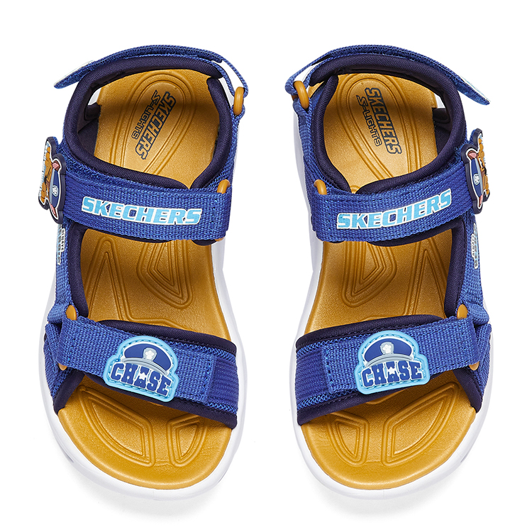 Shop (PS) Skechers Hypno-Splash ''Blu Velcro Luminoso Bambini'' 402051L-BLNV