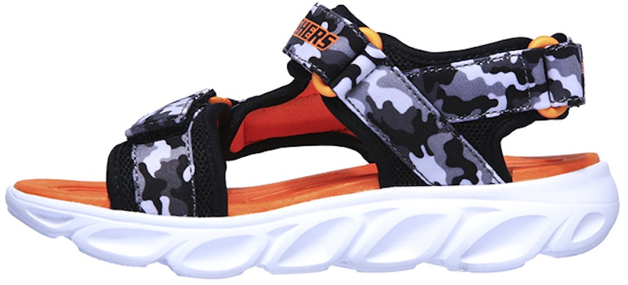 大童 Skechers Hypno Splash 魔術貼閃燈露趾涼鞋 黑橙色 Buy 大童 Skechers Hypno Splash 魔術貼閃燈露趾涼鞋 黑橙色
