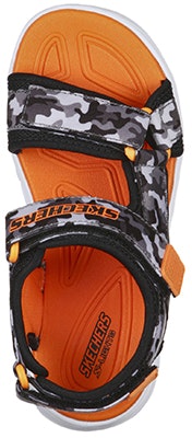 (Preschool) Skechers Hypno Splash Sandals K Black/Orange 400077L-BGOR Shop (Preschool) Skechers Hypno Splash Sandals K Black/Orange 400077L-BGOR