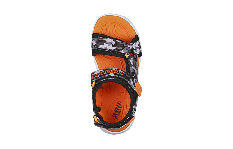 Shop (PS) Sandales Skechers Hypno Splash K Noir/Orange 400077L-BGOR