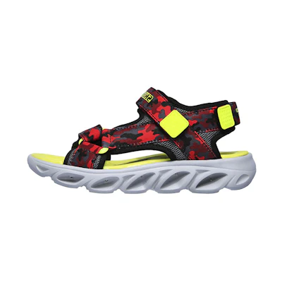 (PS) Skechers Hypno Splash Velcro Open Toe Big Boys Red Sandals
