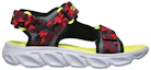 Order (PS) Sandales Skechers Hypno Splash À Scratch Garçon Rouge Ouvert 400077L-BKRD