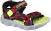 Lookbook (PS) Sandales Skechers Hypno Splash À Scratch Garçon Rouge Ouvert 400077L-BKRD