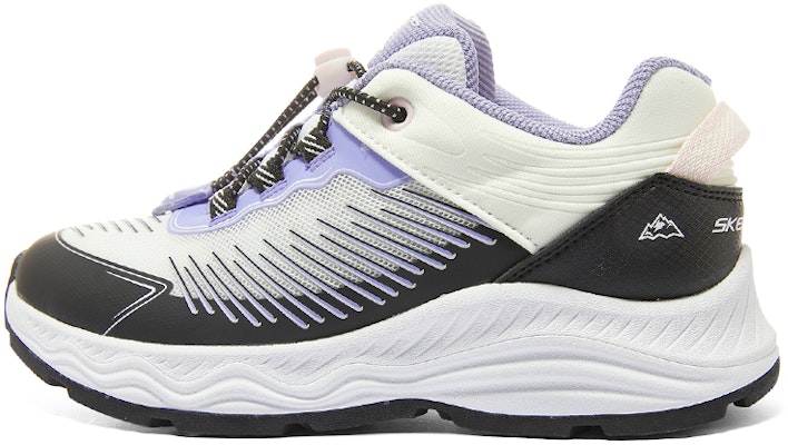 (Youth) Skechers Lifestyle Sneakers 'White Black Purple' 303415L-WBK Buy (Youth) Skechers Lifestyle Sneakers 'White Black Purple' 303415L-WBK