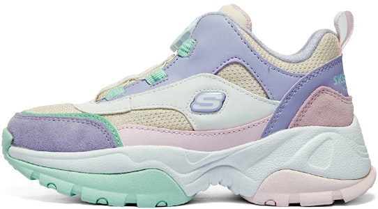 大童 Skechers Kozmiks 耐磨減震 孩童休閒鞋 白紫綠 Buy 大童 Skechers Kozmiks 耐磨減震 孩童休閒鞋 白紫綠
