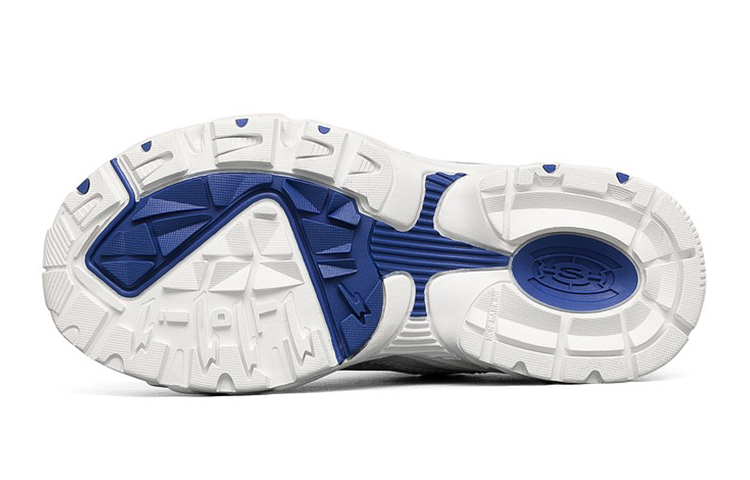 Shop 兒童 Skechers Lifestyle 透氣耐磨防滑 低幫休閒跑步鞋 白藍