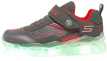(Preschool) Skechers Light-Up Sneakers 'Grey-Red' 406119L-CCRD (Preschool) Skechers Light-Up Sneakers 'Grey-Red' 406119L-CCRD