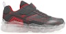 (PS) Skechers Kasut Menyala 'Kelabu-Merah' 406119L-CCRD