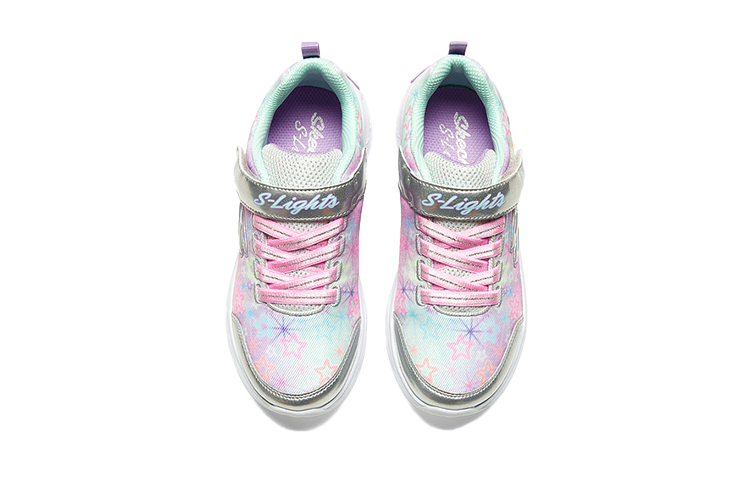 Lookbook (PS) Skechers Kasut Lampu 'Silver Sparkle' 302324L-SMLT