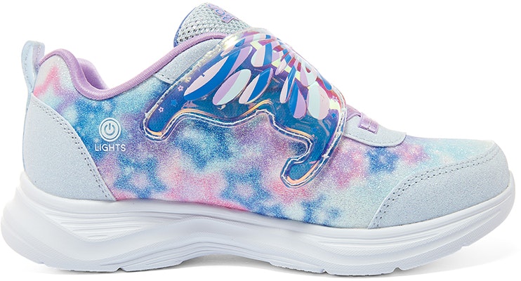 大童 Skechers 百搭閃燈 減震耐磨 兒童休閒鞋 淺藍薰衣草色 Order 大童 Skechers 百搭閃燈 減震耐磨 兒童休閒鞋 淺藍薰衣草色