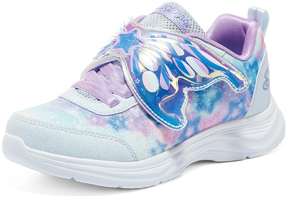 大童 Skechers 百搭閃燈 減震耐磨 兒童休閒鞋 淺藍薰衣草色 Lookbook 大童 Skechers 百搭閃燈 減震耐磨 兒童休閒鞋 淺藍薰衣草色