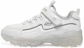(Youth) Skechers D'Lites Low-top Running Shoes 'White Silver' 319034L-WSL (Youth) Skechers D'Lites Low-top Running Shoes 'White Silver' 319034L-WSL