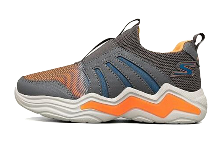 (PS) Skechers Lighted - Grey/Orange