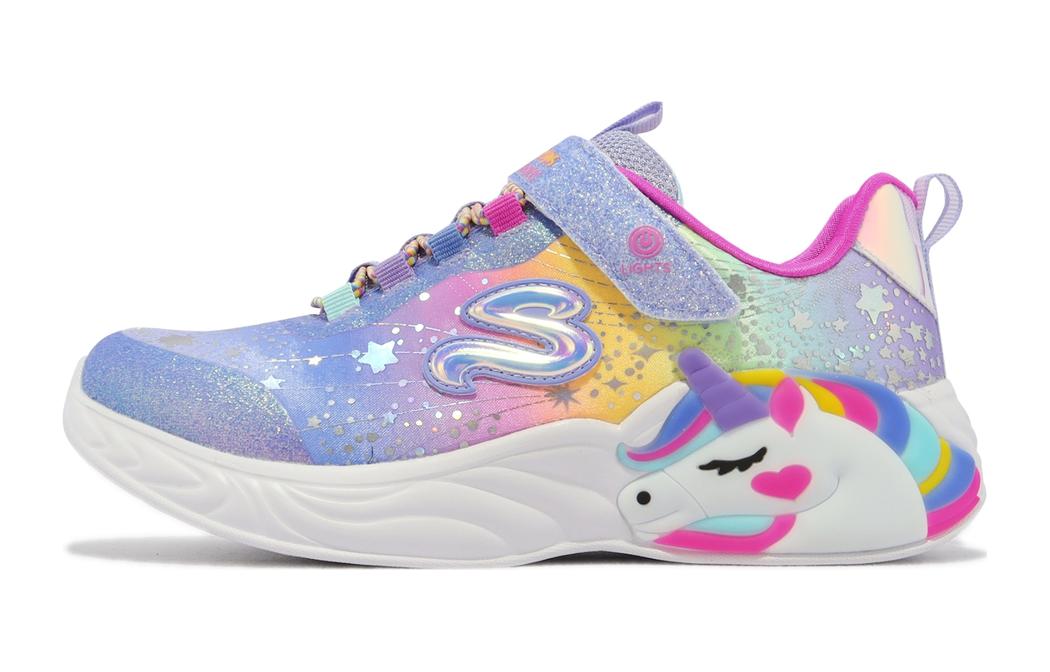 (Youth) Skechers S Lights 'Unicorn Dreams - Light Blue Multicolor' 302311-LBLMT