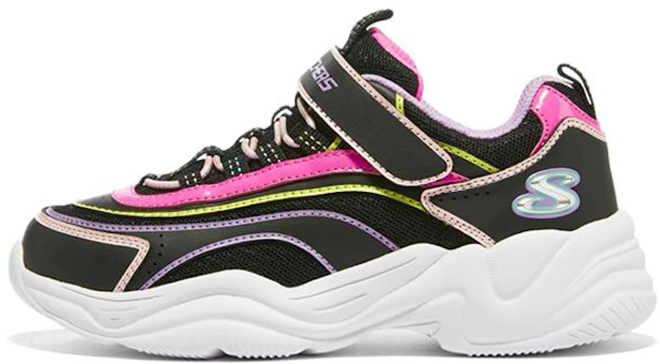 (PS) Skechers Lite Styles ''Noir Violet'' 302523L-BKPR Buy (PS) Skechers Lite Styles ''Noir Violet'' 302523L-BKPR