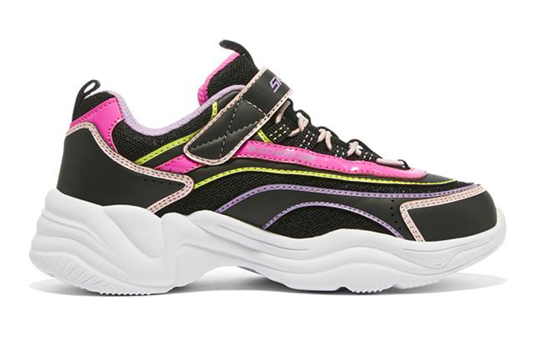 Order (PS) Skechers Lite Styles ''Noir Violet'' 302523L-BKPR