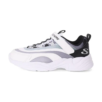 (Youth) Skechers Lite Styles 'White Black Grey'