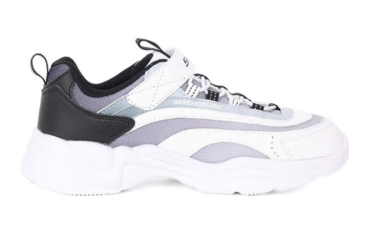 (Youth) Skechers Lite Styles 'White Black Grey' 圖 2