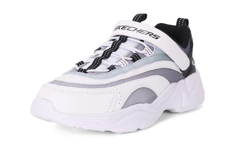 (Youth) Skechers Lite Styles 'White Black Grey' 圖 3