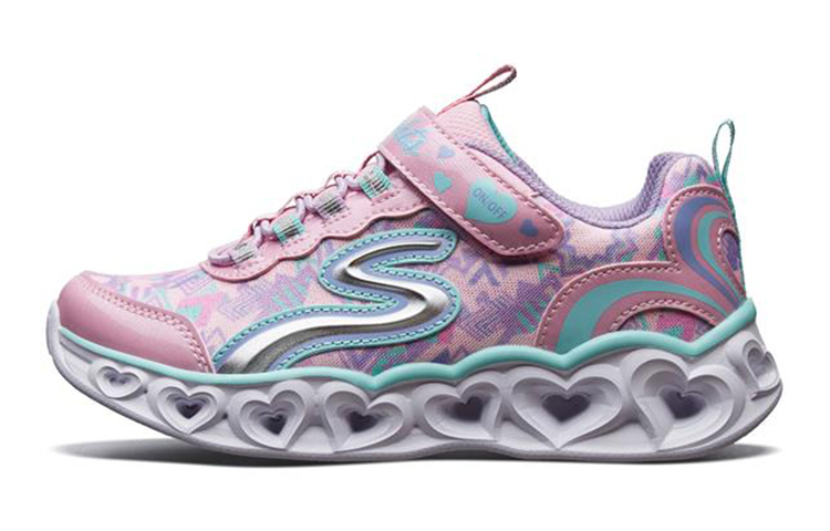(Youth) Skechers Love Light-s Low-Top Pink