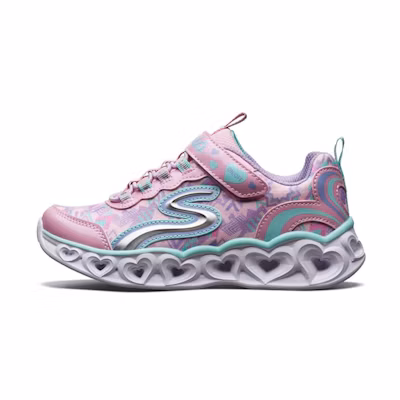 (Youth) Skechers Love Light-s Low-Top Pink