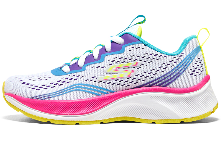 Buy (Preschool) Skechers Low-Top Running Shoes 'White Multicolor' 303651L-WMLT