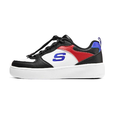 (PS) Skechers Low 'Black White Red'