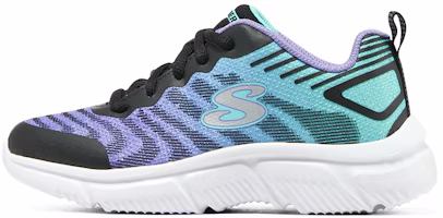 (Youth) Skechers Girls Go Run 650 'Black Purple Green' 302479L-BKPR (Youth) Skechers Girls Go Run 650 'Black Purple Green' 302479L-BKPR