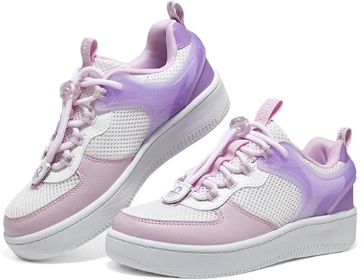 (Youth) Skechers Skateboard Shoes 'White Pink Purple' 310142L-WLV Shop (Youth) Skechers Skateboard Shoes 'White Pink Purple' 310142L-WLV