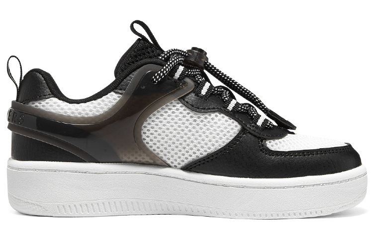 (Youth) Skechers Casual Skateboard Shoes 'White Black' 圖 2
