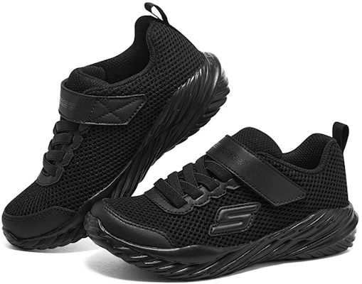 兒童 Skechers Girls 舒適百搭 減震耐磨通風 低筒 兒童跑步鞋 黑色 Shop 兒童 Skechers Girls 舒適百搭 減震耐磨通風 低筒 兒童跑步鞋 黑色