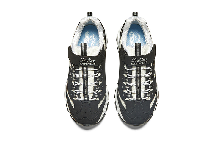 (Youth) Skechers D'Lites 'White Black' 圖 3