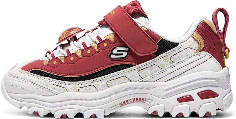 Skechers 百搭耐磨 透氣防滑 低幫 老爹鞋 大童 白紅色 Buy Skechers 百搭耐磨 透氣防滑 低幫 老爹鞋 大童 白紅色