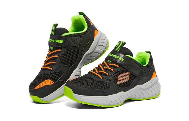 (Youth) Skechers Power Sonic 'Black Orange Green' 圖 3