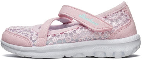 (Preschool) Skechers Go Walk 'Pink White' 81170N-PKAQ (Preschool) Skechers Go Walk 'Pink White' 81170N-PKAQ