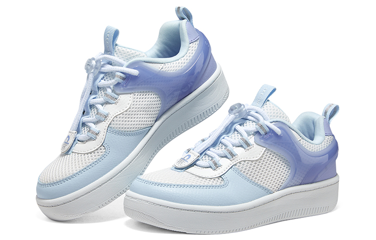 (Youth) Skechers Casual Skateboard Shoes 'White Sky Blue' 圖 4