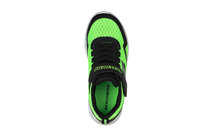 Lookbook (Preschool) Skechers Microspec Max 'Green Black' 403775L-LMBK