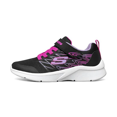 (PS) Skechers Microspec Wear-resistant Non-Slip Low Tops Big Boys Black