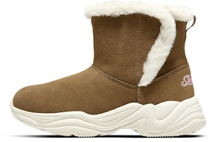 (Preschool) Skechers Mid-Top Boot 'Warm Fleece Comfort Brown' 303052L-CSNT (Preschool) Skechers Mid-Top Boot 'Warm Fleece Comfort Brown' 303052L-CSNT
