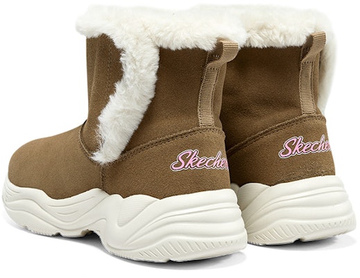 大童 Skechers 保暖加絨舒適雪 防滑耐磨 中筒 兒童靴子 栗色 Shop 大童 Skechers 保暖加絨舒適雪 防滑耐磨 中筒 兒童靴子 栗色
