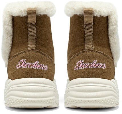 (Preschool) Skechers Mid-Top Boot 'Warm Fleece Comfort Brown' 303052L-CSNT Purchase (Preschool) Skechers Mid-Top Boot 'Warm Fleece Comfort Brown' 303052L-CSNT