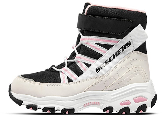 (Preschool) Skechers Mid-Top Boots 'White Black Pink' 664200L-WBPK Buy (Preschool) Skechers Mid-Top Boots 'White Black Pink' 664200L-WBPK