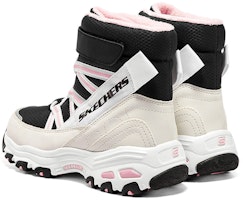 大童 Skechers 保暖舒適加絨 中筒 童鞋 白黑粉 Shop 大童 Skechers 保暖舒適加絨 中筒 童鞋 白黑粉