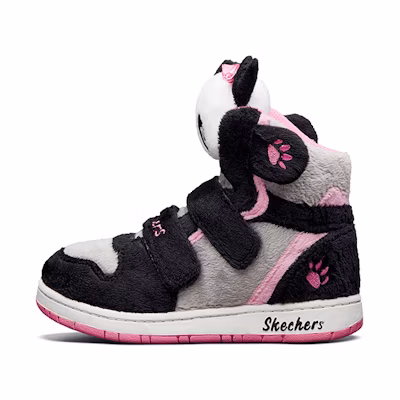 (Youth) Skechers Sugarcanes Panda Shoes 'Black Grey Pink'