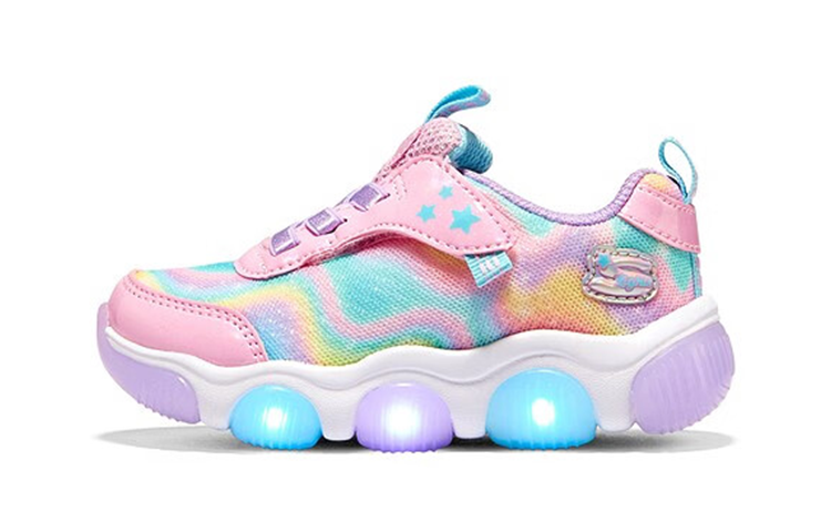 (Preschool) Skechers Mighty Glow 'Multicolor' 303160N-PKMT