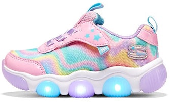 (Preschool) Skechers Mighty Glow 'Multicolor' 303160N-PKMT (Preschool) Skechers Mighty Glow 'Multicolor' 303160N-PKMT